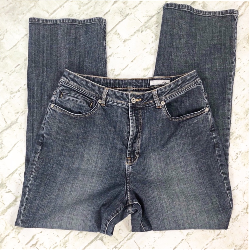 Chico’s Platinum Jeans Size 2 (Coverts to 12 -14)